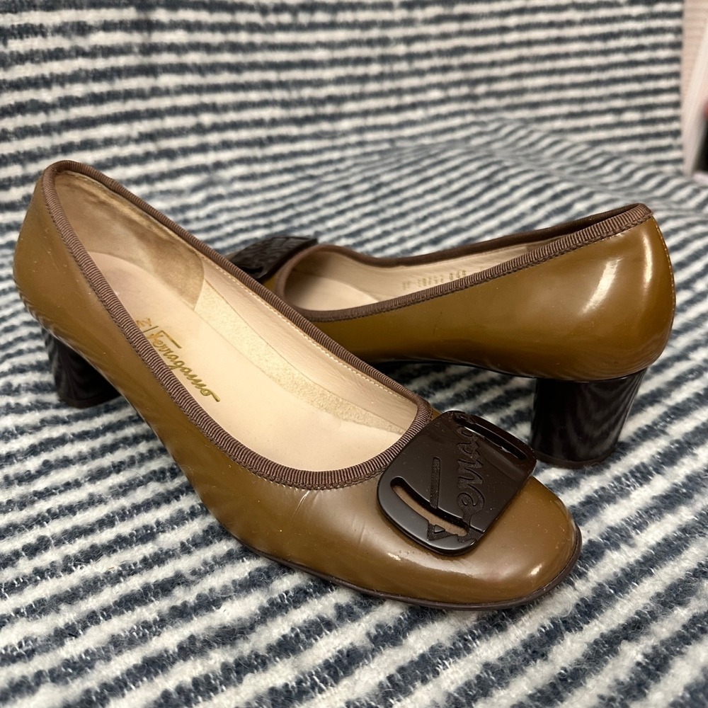 Salvatore Ferragamo Brown Heels